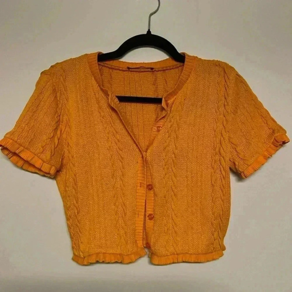 Cardi top with frills - Picture 4 of 8